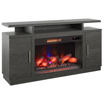 Fabio Flames Breya 70" Fireplace TV Stand in Brown Tifton Oak, , large