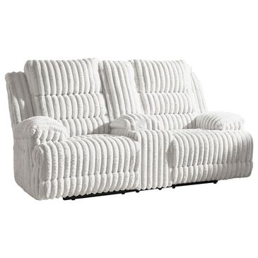Ashley Rhines Falls Power Reclining Loveseat in Alloy, , large