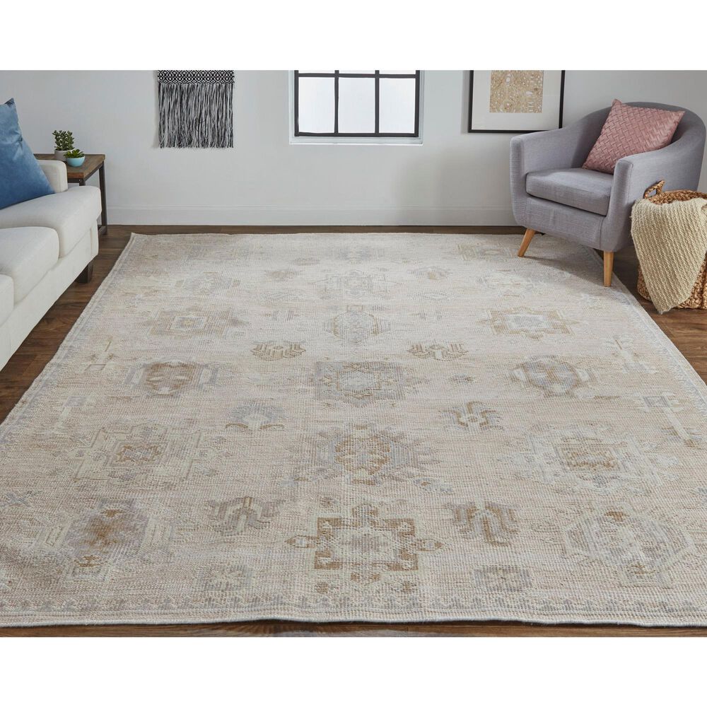 Feizy Wendover 3&#39;6&quot; x 5&#39;6&quot; Beige and Ivory Area Rug, , large