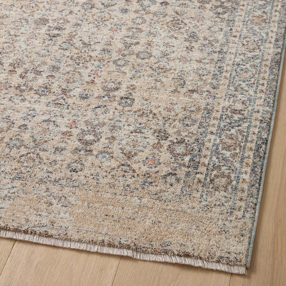 Angela Rose Blake 2&#39; x 3&#39; Beige and Denim Area Rug, , large