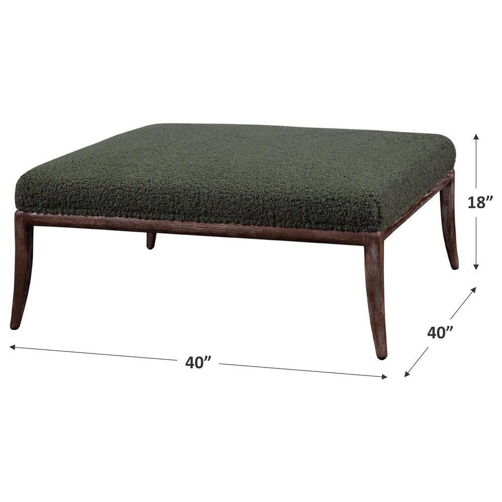Vintage Furnishings Barkley Cocktail Ottoman in Angelina Forest, , large