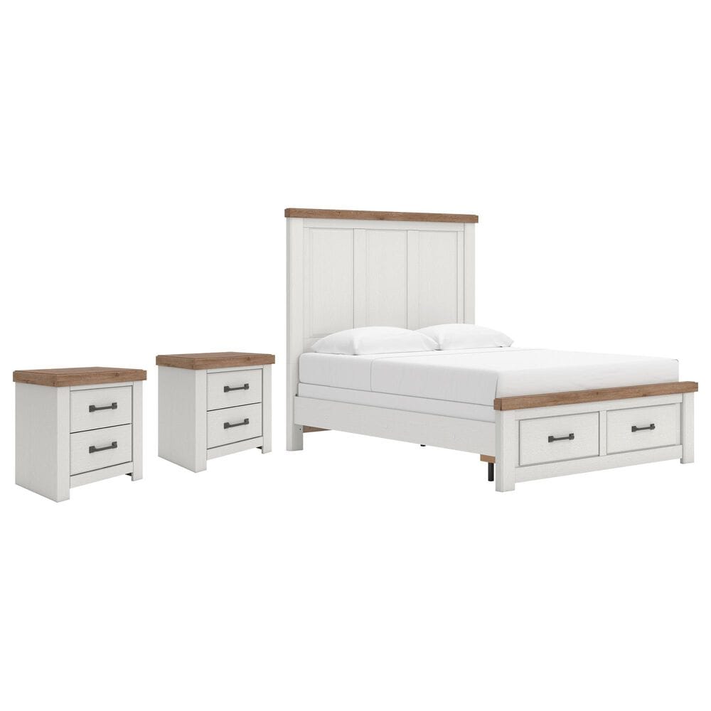 Ashley Savonport Queen Storage Bed with 2 Nightstands, , large