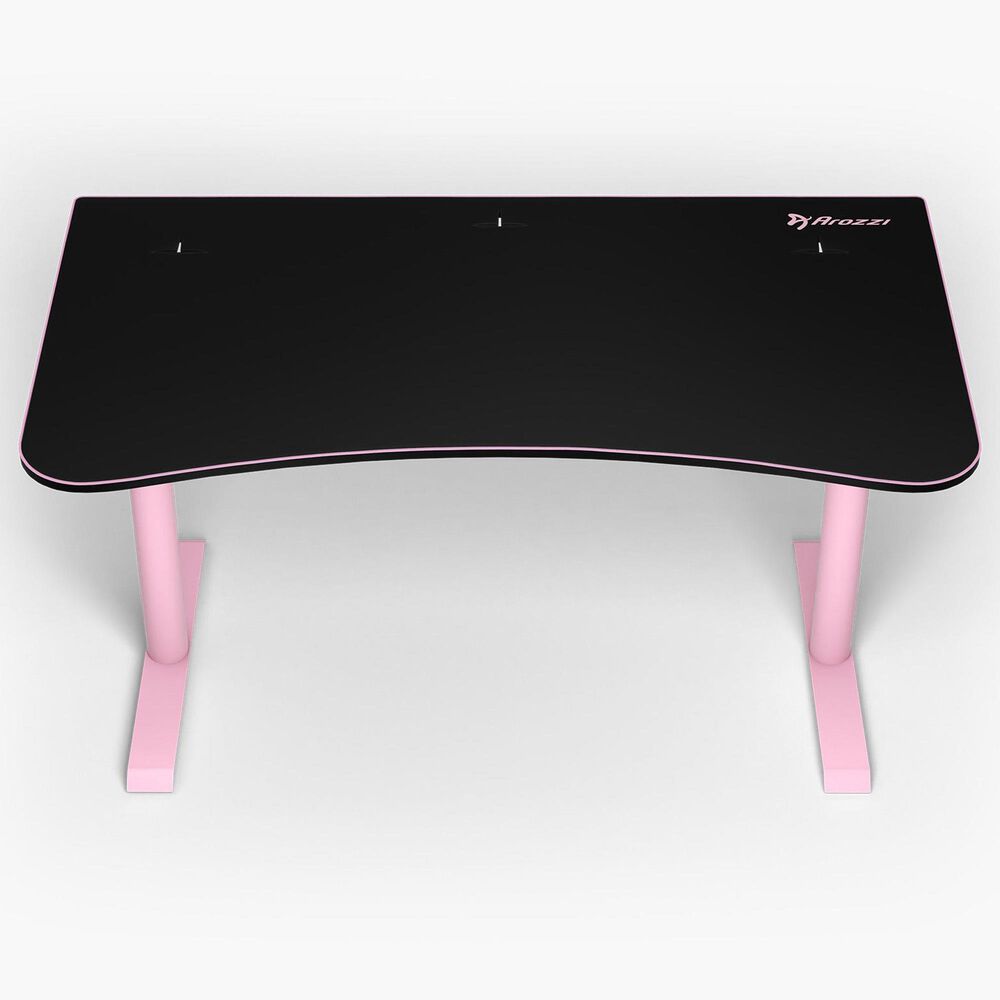 Arozzi Arena Medium Gaming Desk in Pink, , large