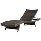 Hearth and Haven Salem PE Wicker Chaise Lounge in Multi Brown, , large