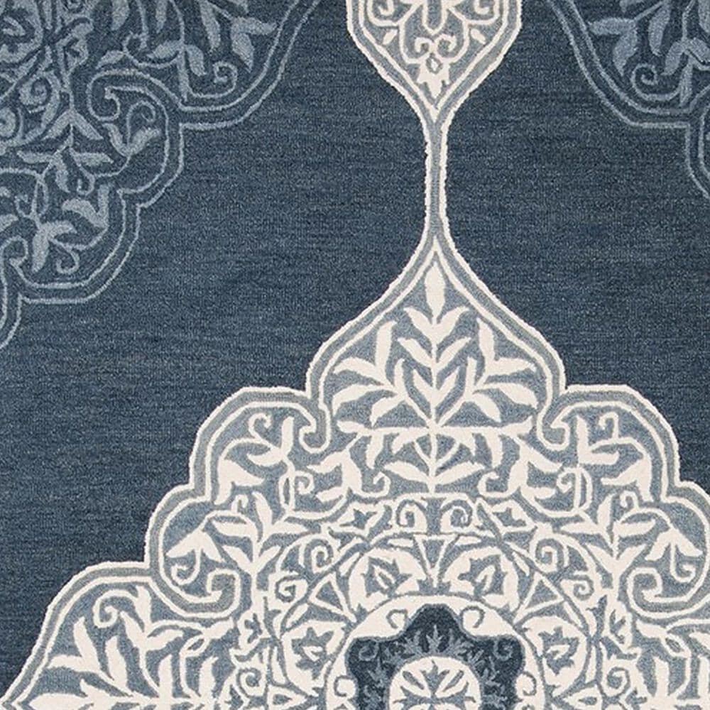 Safavieh Micro-Loop 2&#39;3&quot; x 7&#39; Grey and Navy Runner, , large