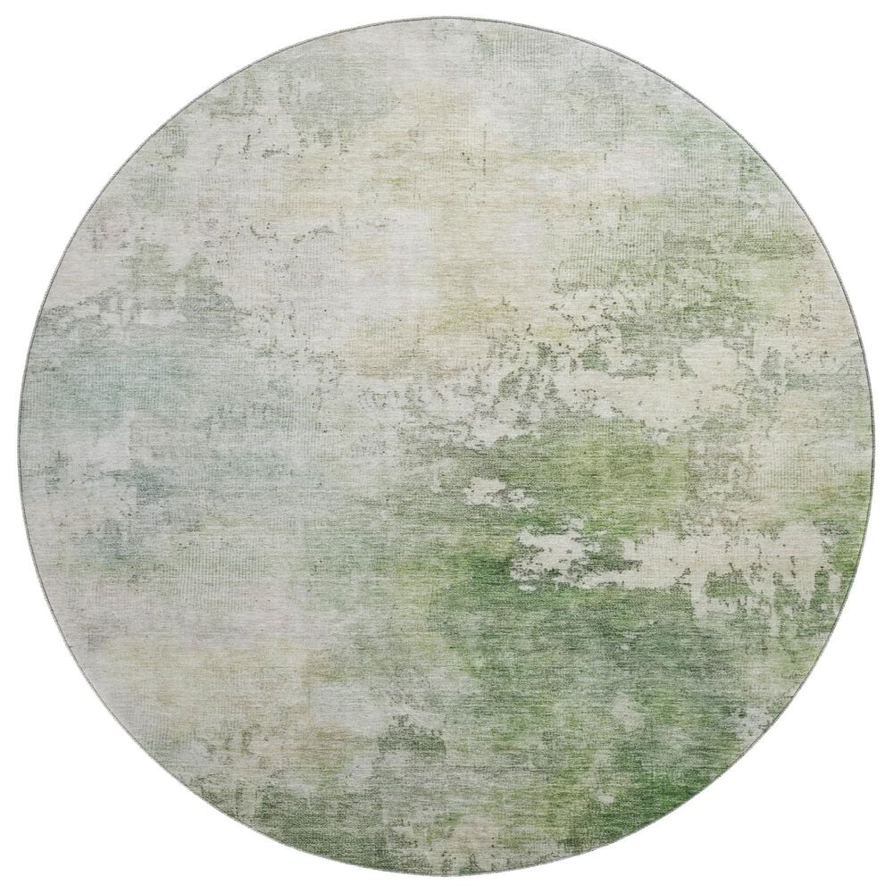 Dalyn Rug Company Bresca 8" Round Aloe Indoor/Outdoor Area Rug, , large