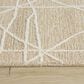 RIZZY Quinn Striped Brown and Taupe 5" x 7"6" Area Rug, , large