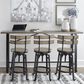 Ashley Lesterton Long Counter Table in Light Brown and Black - Table Only, , large