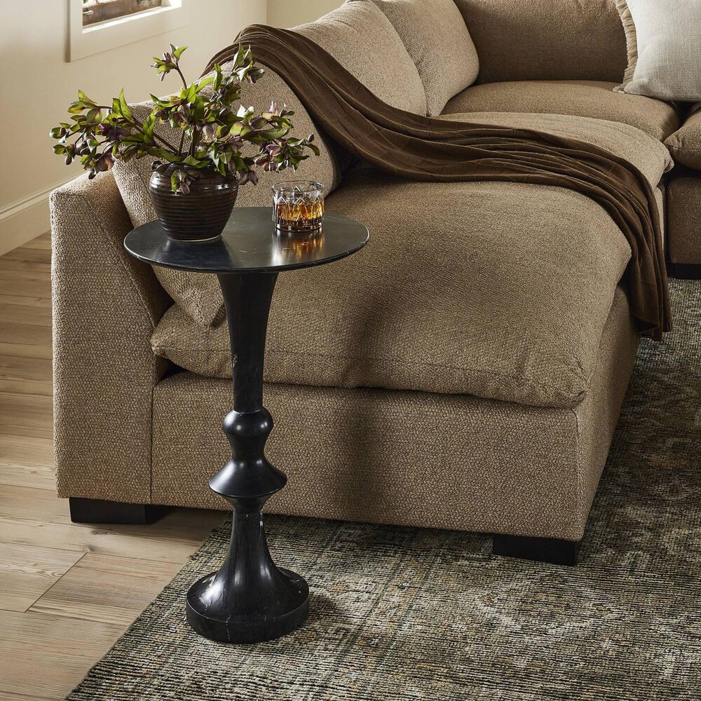 Four Hands Rivi Large End Table in Aged Belgium Bleach, , large