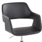 Lumisource Margarite Task Chair with Black Faux Leather Cushion in Gold, , large