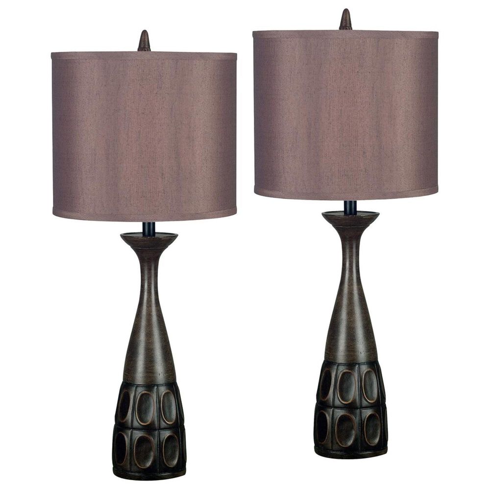 Kenroy Jules 2-Pack Table Lamp in Mahogany Bronze, , large