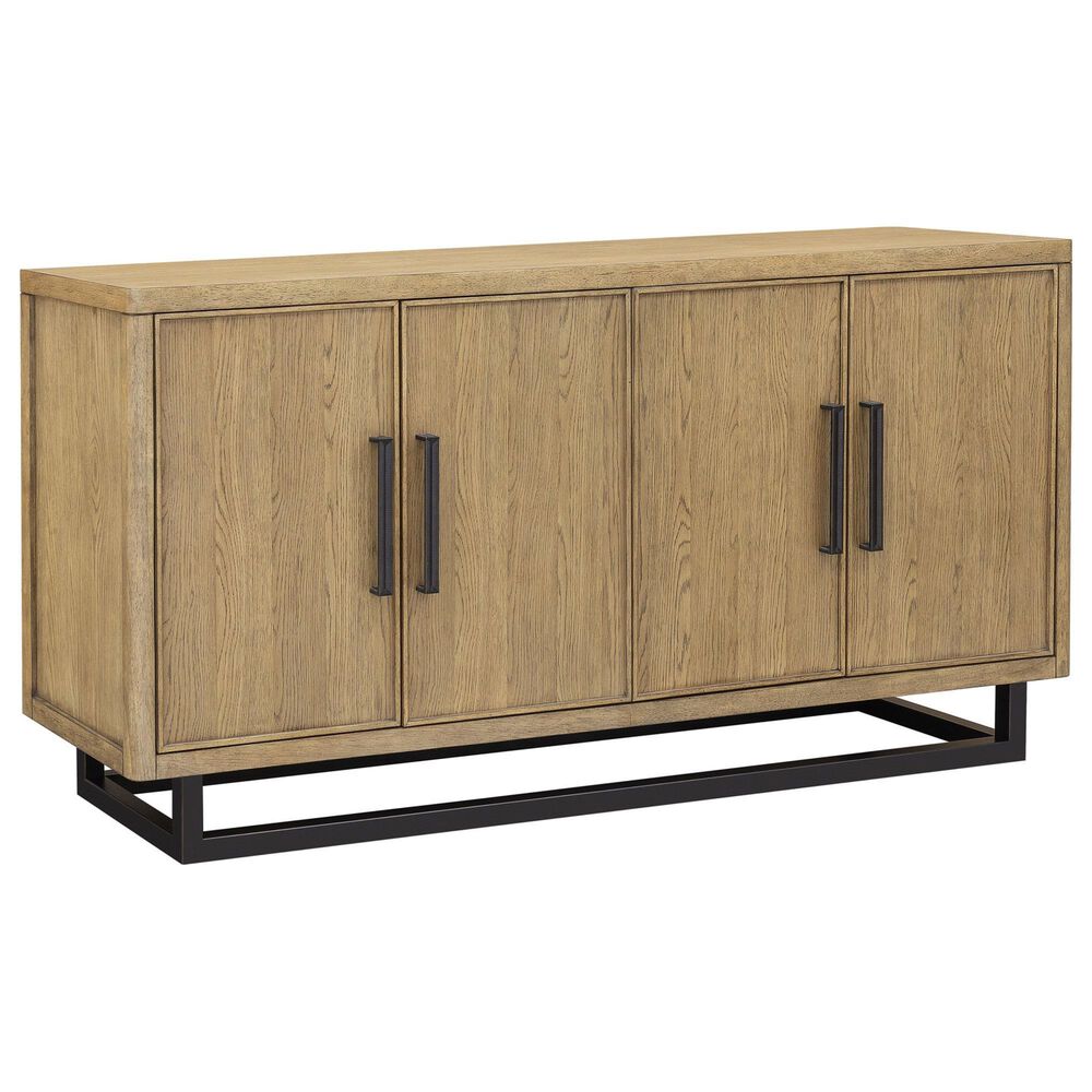 Chapel Hill Catalina Buffet in Light Brown and Brushed Black, , large