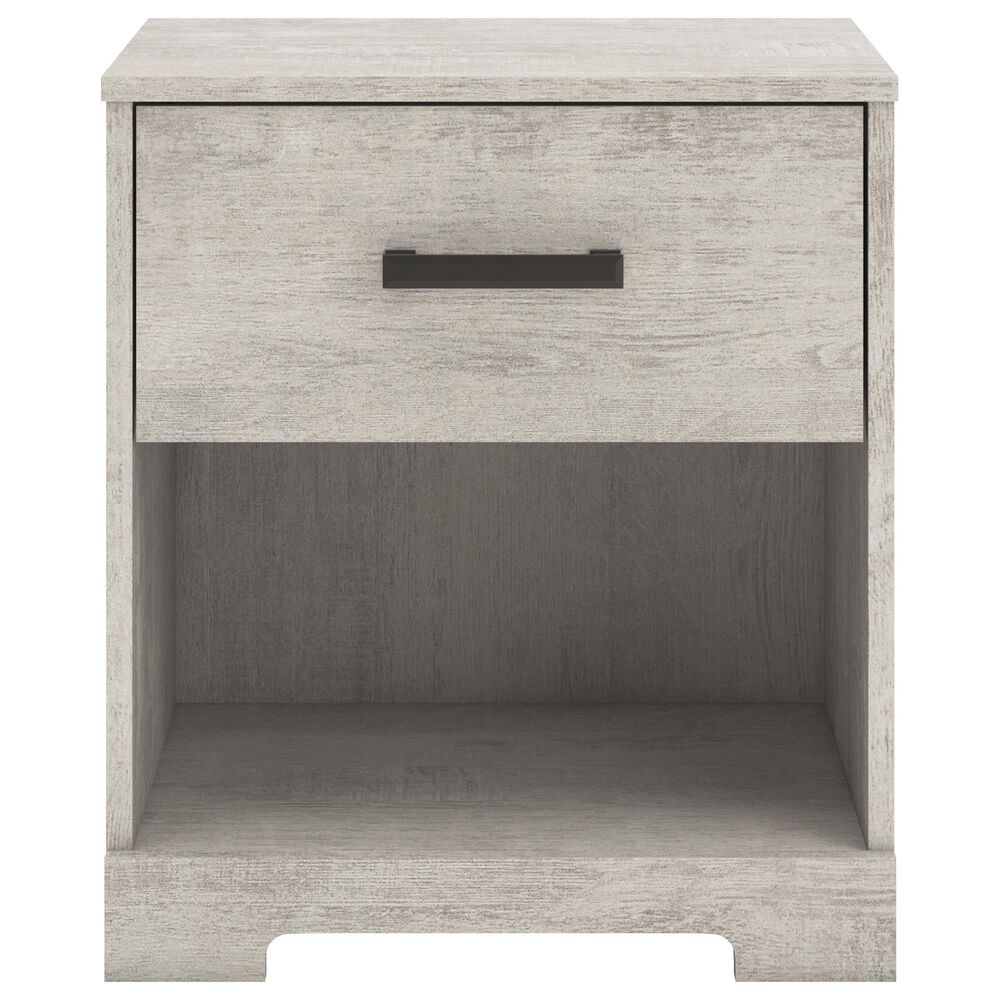 Ashley Shawburn 1-Drawer Nightstand in Light Gray, , large