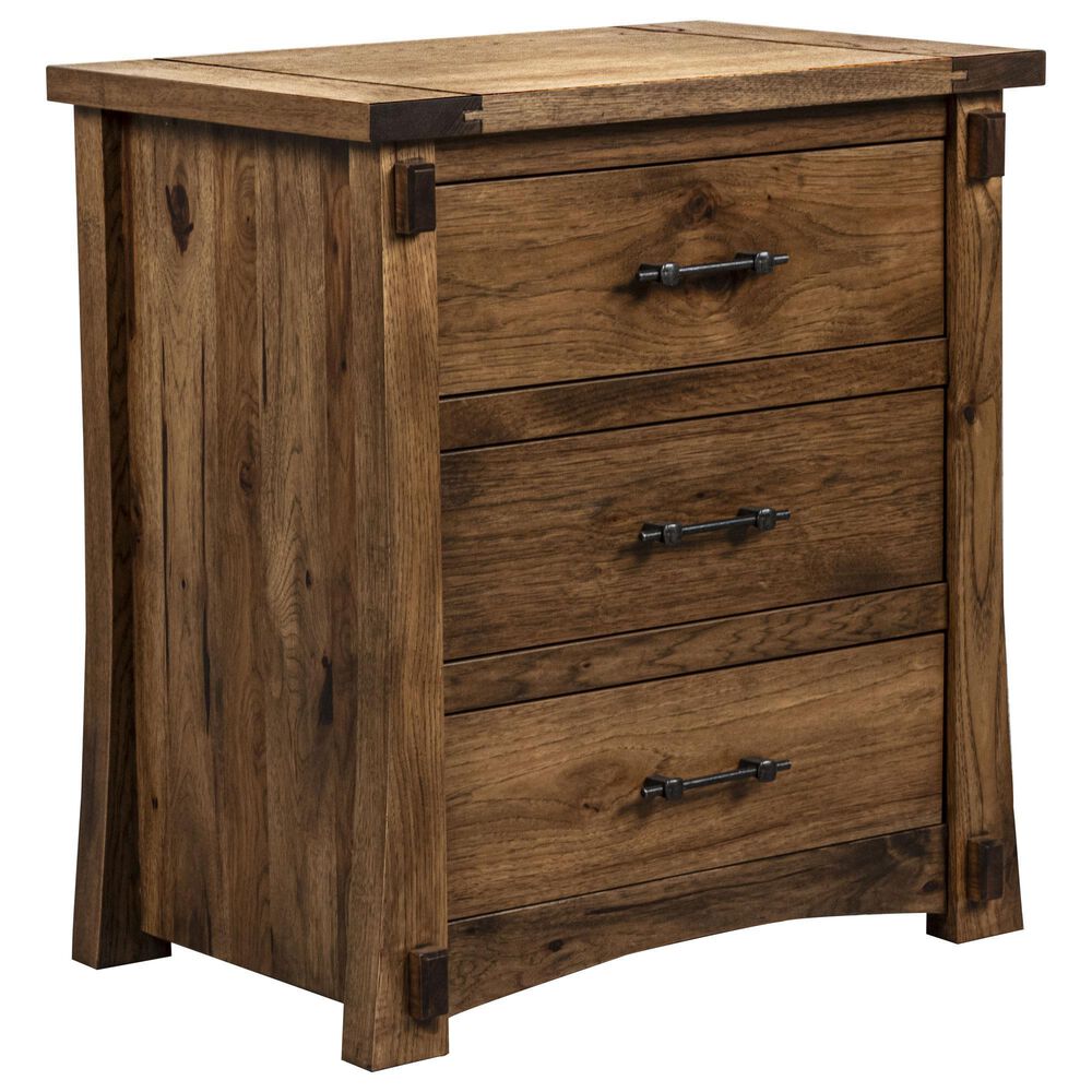 Briarwood LLC Jack and Jill 5 Piece King Bedroom Set in Rustic Hickory Cappuccino, , large