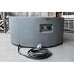 Elementi Fire Tramore Round Natural Gas Fire Table in Gray, , large