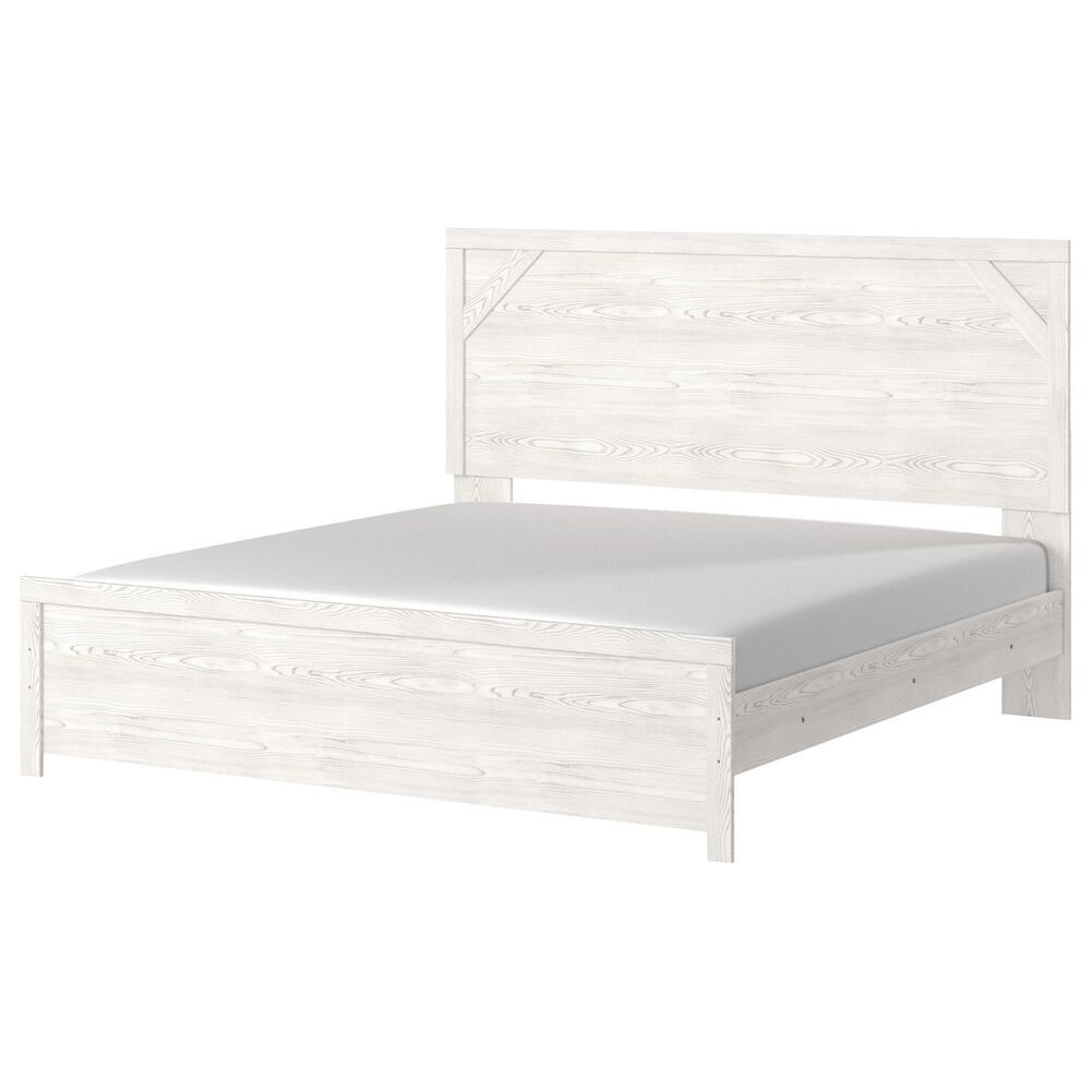 Ashley Gerridan 3-Piece King Bedroom Set with Dresser and Nightstand in White and Gray, , large