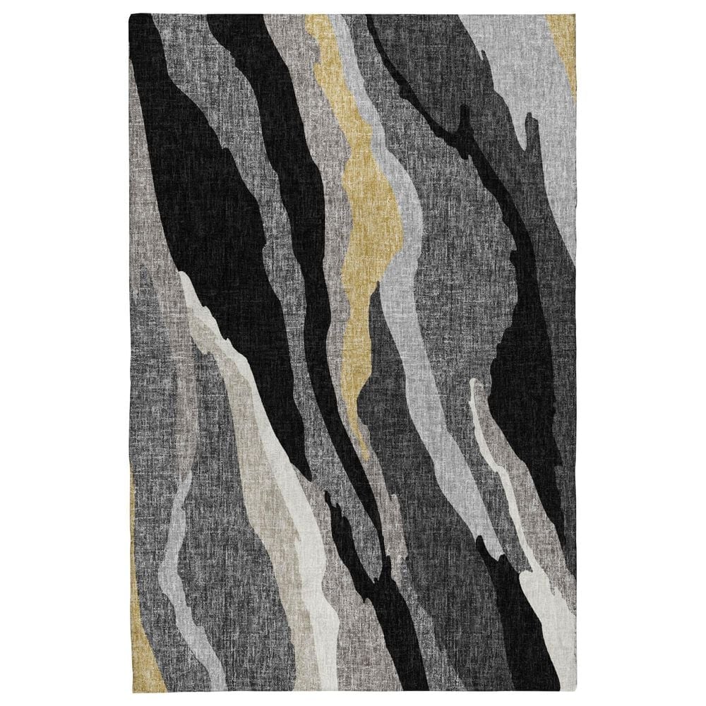 Dalyn Rug Company Lorenzo LN4 Black 8" x 10" Area Rug, , large