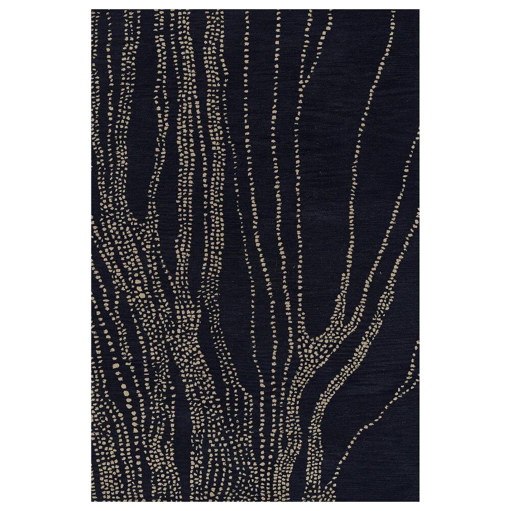 Momeni Simba Contemporary 2" x 3" Navy Area Rug, , large