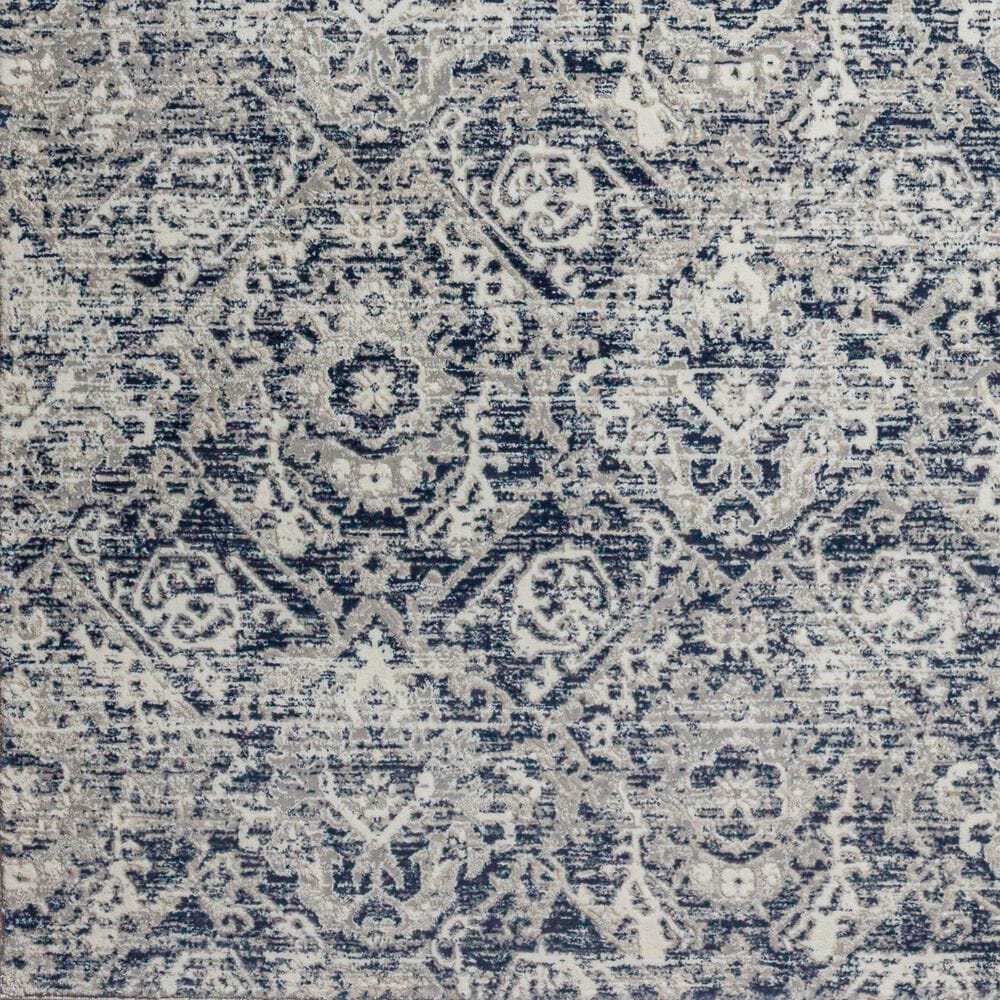 Radici USA Livigno Damask 5&#39;3&quot; x 7&#39;3&quot; Blue Area Rug, , large