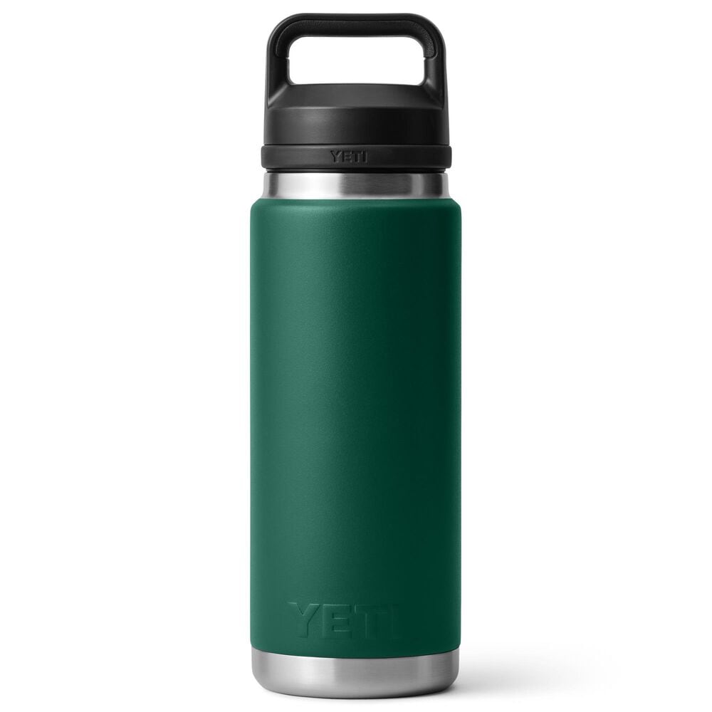 YETI Rambler 26 Oz Water Bottle with Chug Cap in Black Forest Green, , large
