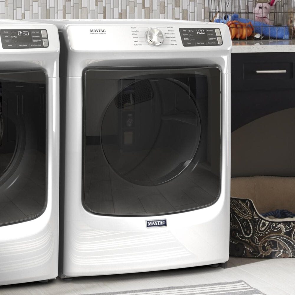 Maytag 7.3 Cu. Ft. Gas Dryer with 12 Dry Cycles in White, , large