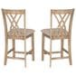 Linon Home Decor Maggie Counter Stool in Natural (Set of 2), , large