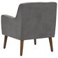 HOMLUX Tufted Back and Recessed Arm Chair in Gray, , large