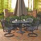 Homestyles Sanibel Swivel Rocking Chair without Cushion in Black, , large