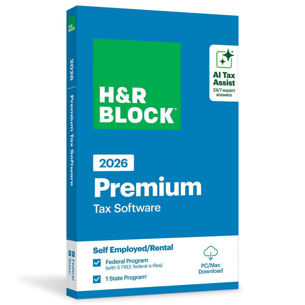 H&R Block Premium 2026 Tax Software for PC and MAC, , large