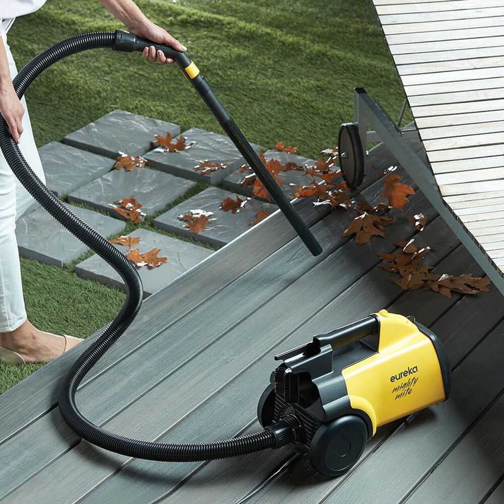 Eureka Mighty Mite Canister Vacuum in Black and Yellow, , large