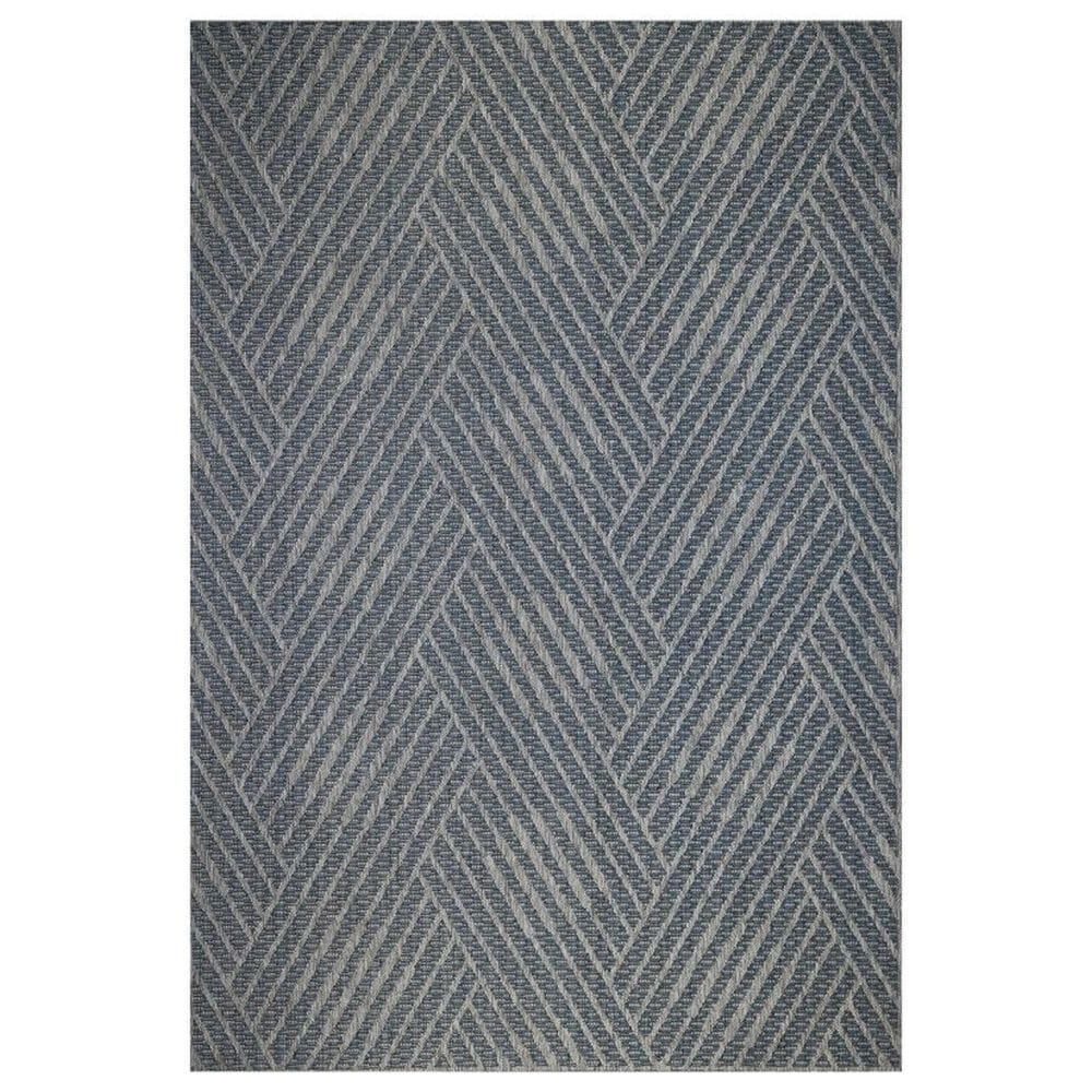 Amer Rugs Maryland Geometric 2" x 3" Blue Area Rug, , large