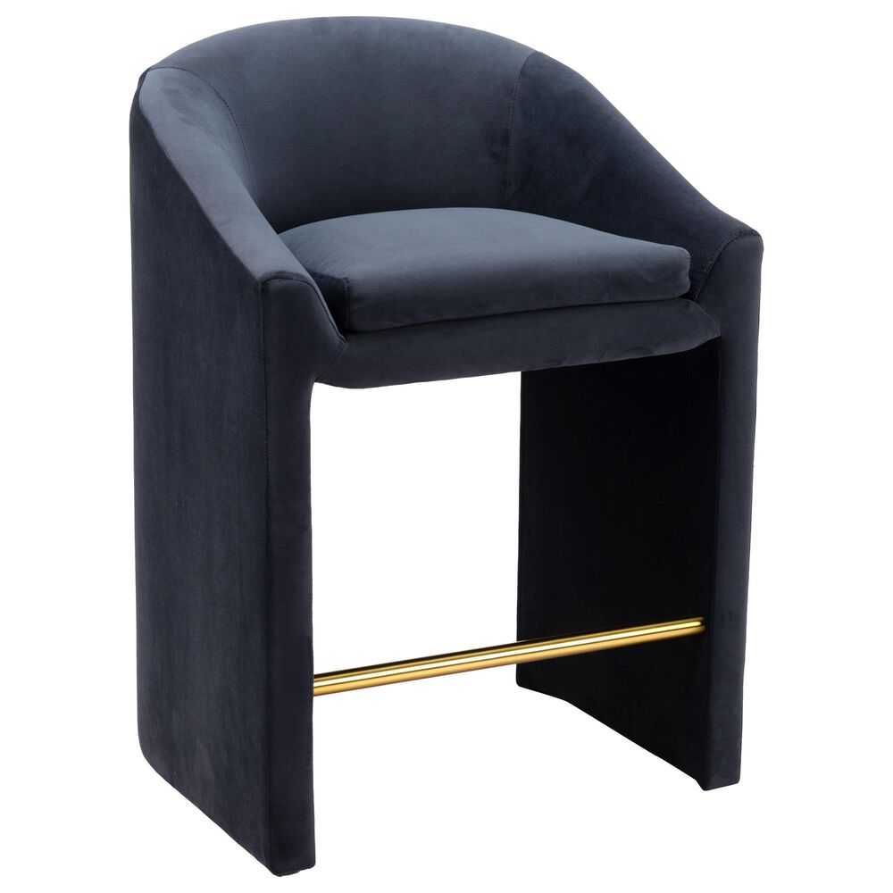 Zuo Modern Emas Counter Stool in Midnight Gray | Shop NFM 