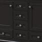 Lexora Home Dukes 48" Double Bathroom Vanity in Espresso with 2 cm White Cultured Marble Top and Rectangular Sinks, , large