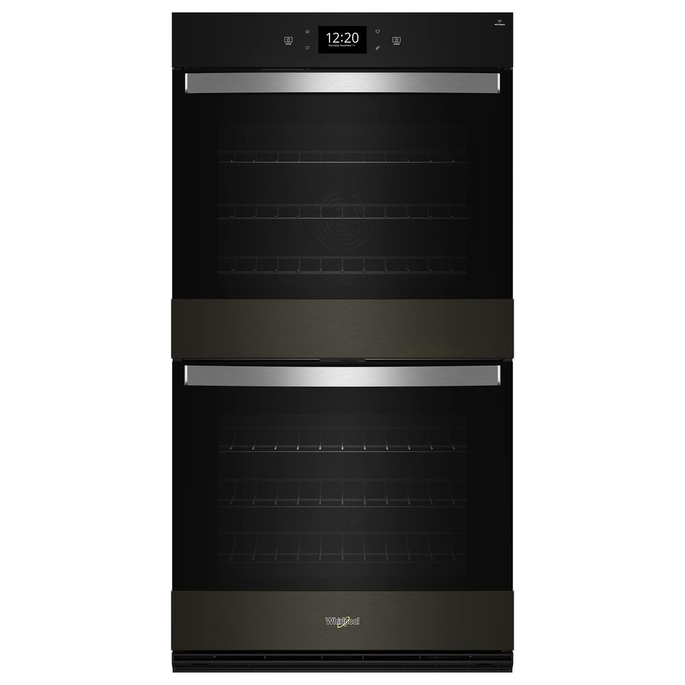 Whirlpool 30" Double Smart Wall Oven with Air Fry in Black Stainless Steel, , large