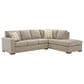 Ashley Bridgepoint 2-Piece Right Facing Sectional with Chaise in Stone, , large