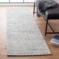 Safavieh Marbella 2"3" x 8" White and Navy Runner, , large