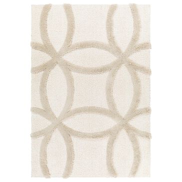 Surya Hudson Shag 5"3" x 7" Cream, Light Gray Area Rug, , large