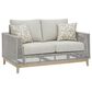 Ashley Seton Creek 6-Piece Patio Conversation Set in Gray, , large