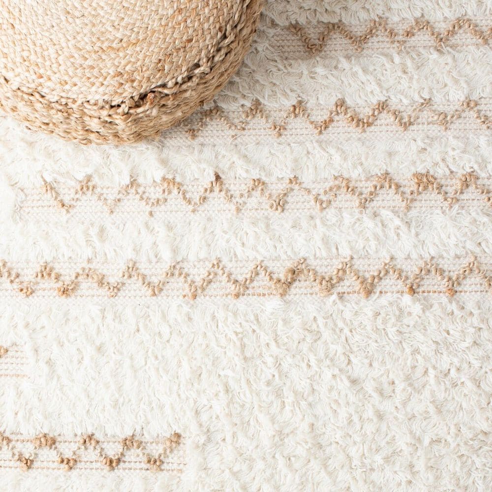 Safavieh Natura NAT720A 8&#39; x 10&#39; Ivory and Brown Area Rug, , large