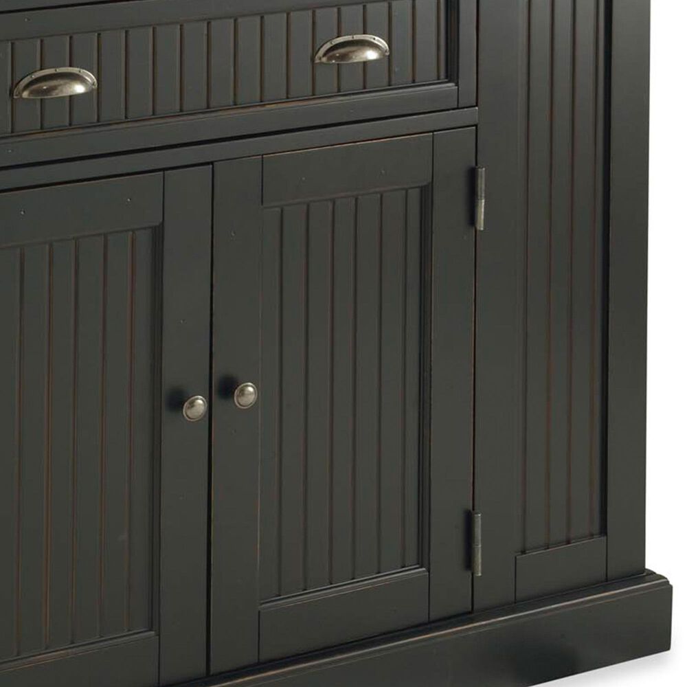 Homestyles Nantucket Black Kitchen Island, , large