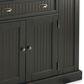 Homestyles Nantucket Black Kitchen Island, , large