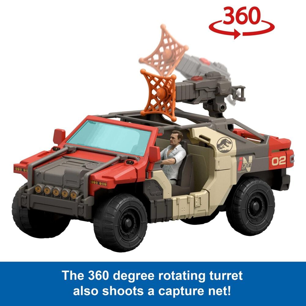 Jurassic World Rebirth Launch and Battle Vehicle with Figures in Multicolor, , large
