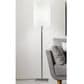 Adesso Liam Floor Lamp in Brushed Steel, , large