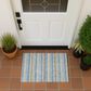 Dalyn Rug Company Soft Essentials Striped Blue 2"6" x 3"10" Indoor/Outdoor Area Rug, , large