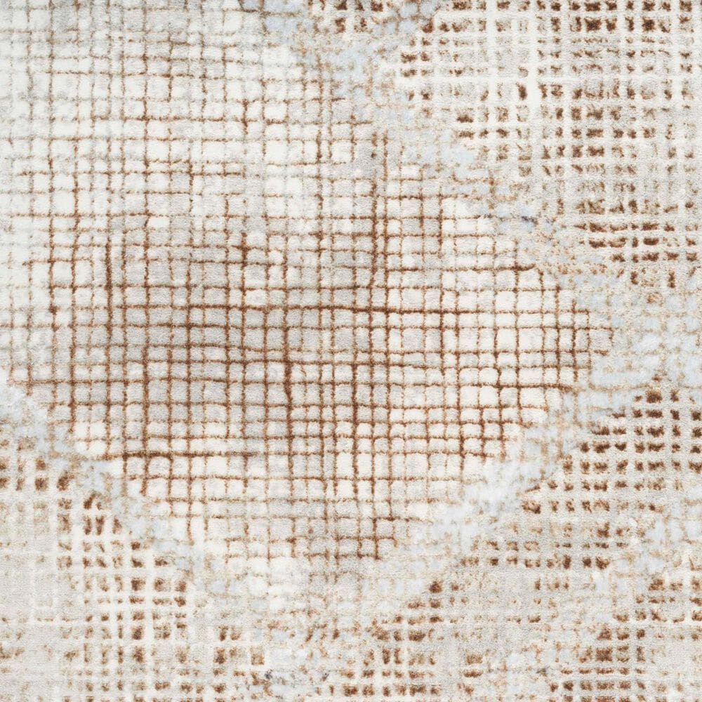 Nourison Sparkle Grey and Mocha 5'3" x 7'3" Area Rug, , large