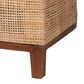 Baxton Studio Edda Stationary Sofa with Natural Rattan in Neutral, , large