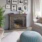 Classic Flame 48" Stacked Stone Wall Mantel with Electric Fireplace in Gray, , large