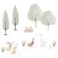 Lambs & Ivy Bunny Hop 4-Sheet Wall Decal in Multicolor, , large