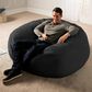 Jaxx 5" Large Bean Bag with Removable Cover in Black, , large