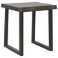 Steve Silver Jennings End Table in Distressed Cherry and Ebony, , large